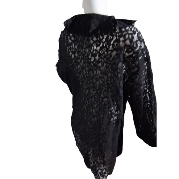 Y2k Vintage Chicos Whimsigoth Witchy Women's size XL Lace Vampire Fairygoth Top - Picture 8 of 10